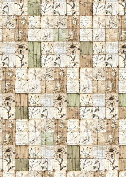 Vellum Cabinet Of Curiosities Paper Patterns A4 6/Pkg
