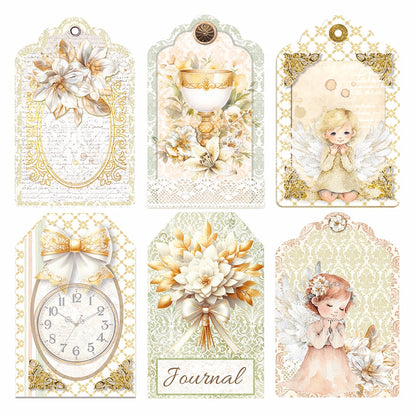 Vellum Blessing Day Fussy Cut 6"x6" 6/Pkg