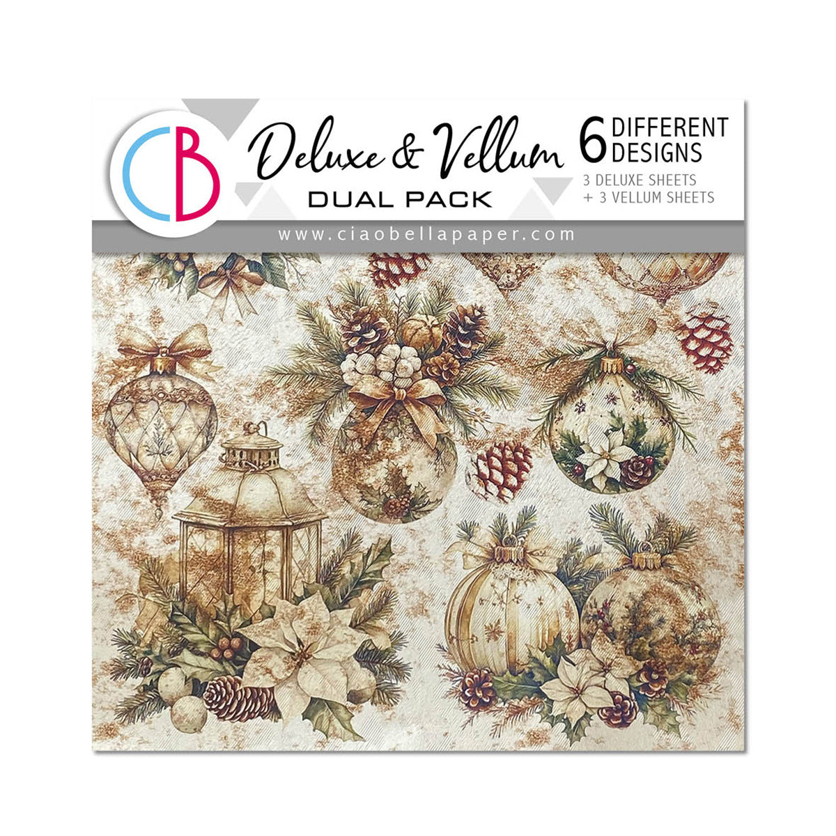 Deluxe Paper Pearl Copper & Vellum Dual Pack MIXED 6/Pkg Winter Season