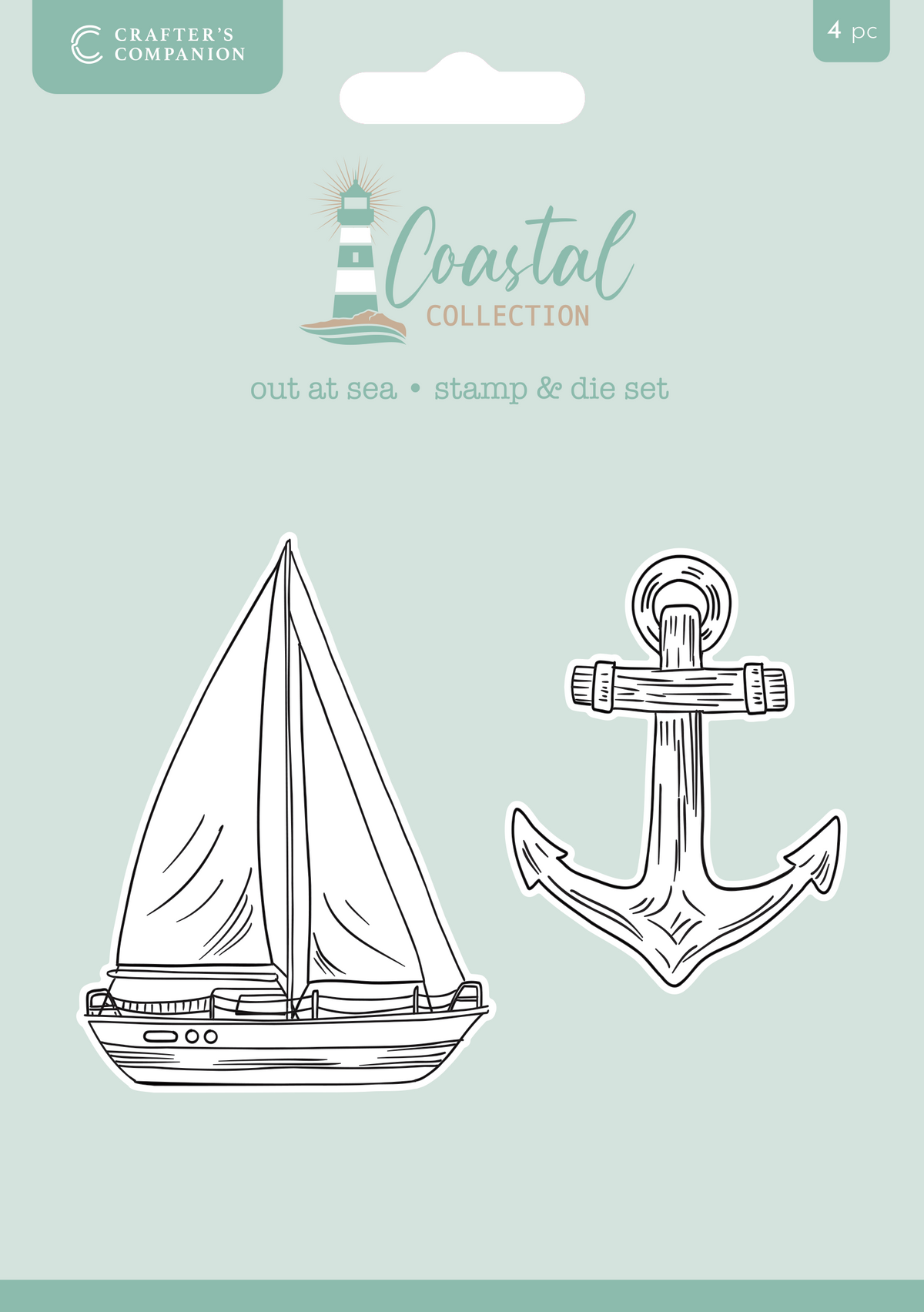 Crafter’s Companion Coastal Collection Stamp & Die - Out at Sea