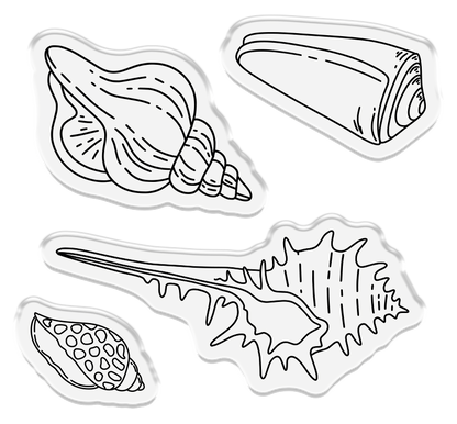 Crafter’s Companion Coastal Collection Stamp & Die - Seashells on the Seashore