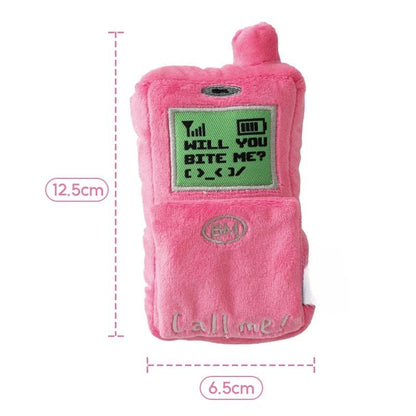 Call Me Dog Plush Toy | Interactive Phone-Shaped Dog Toy