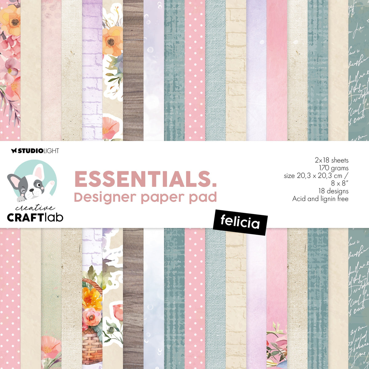 CCL Designer Paper Pad Felicia Essentials 36 SH