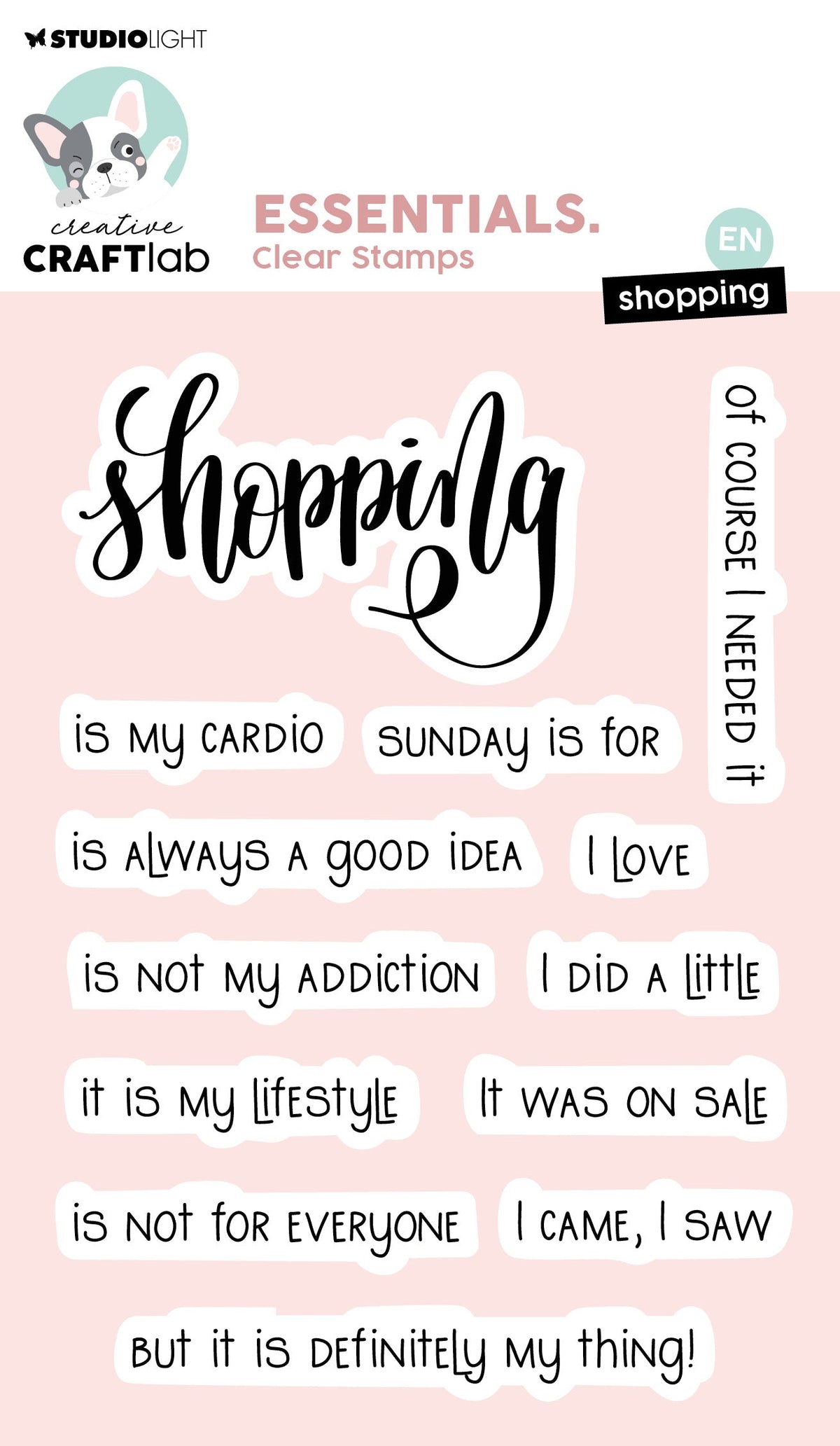 CCL Clear Stamp Shopping Essentials 13 PC