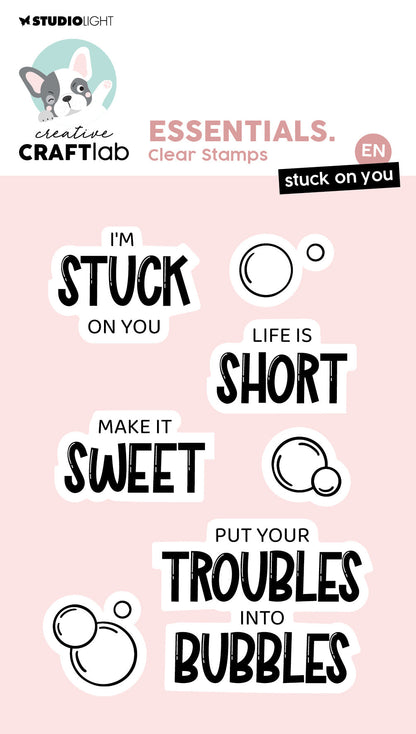 CCL Clear Stamp Stuck On You Essentials 7 Pieces