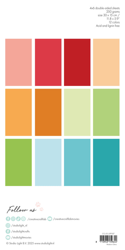 CCL Unicolor Paper Pad Rainbow Essentials 24 SH