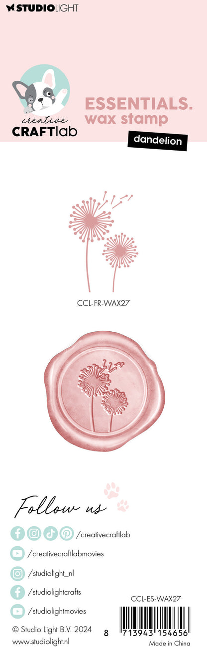 CCL Wax Stamp With Handle Dandelion Essentials 2 PC