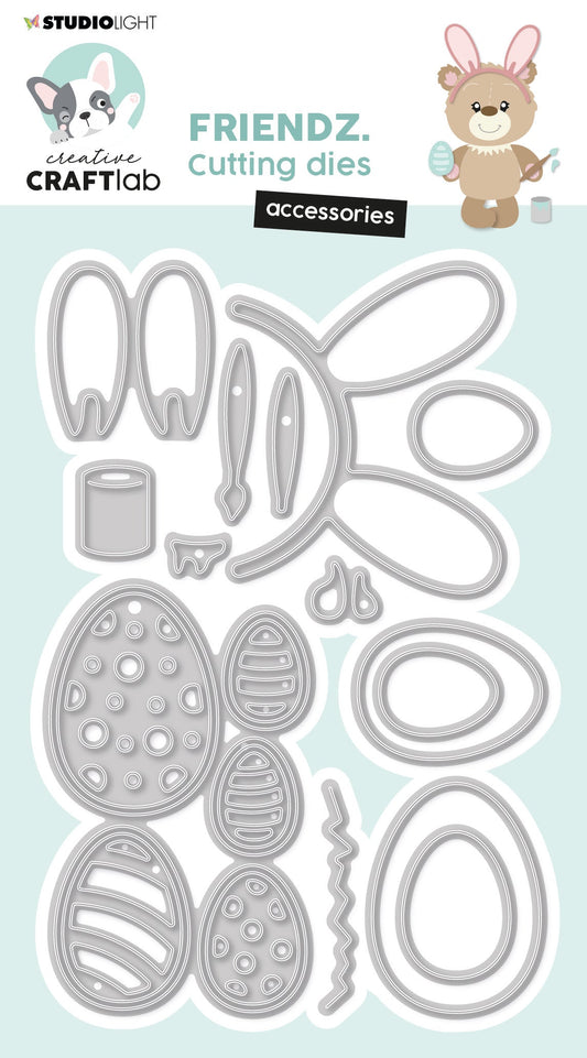 CCL Matrices de découpe Easter Friendz 126x84x1mm 12 pièces n°506