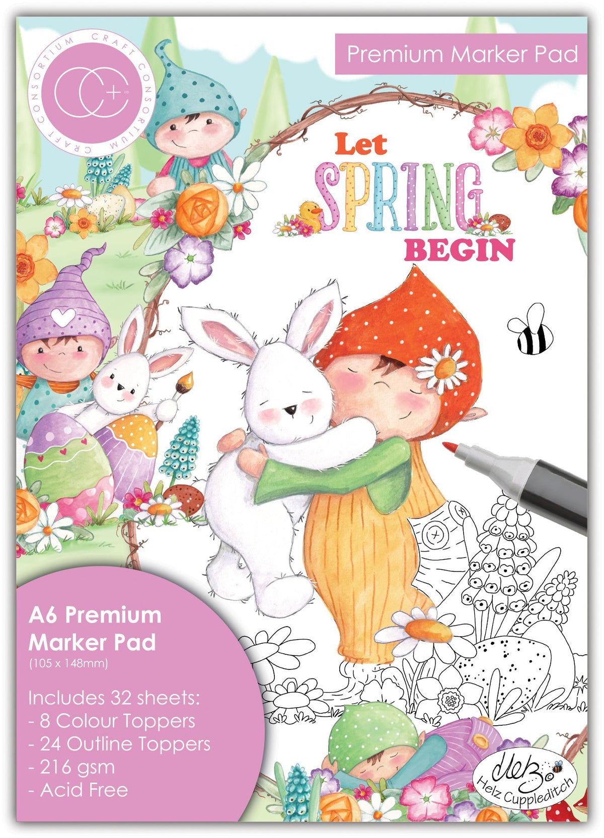 Craft Consortium Let Spring Begin - A6 Premium Marker Pad