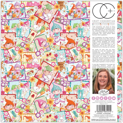Craft Consortium Que le printemps commence - Bloc de papier 30x30 cm