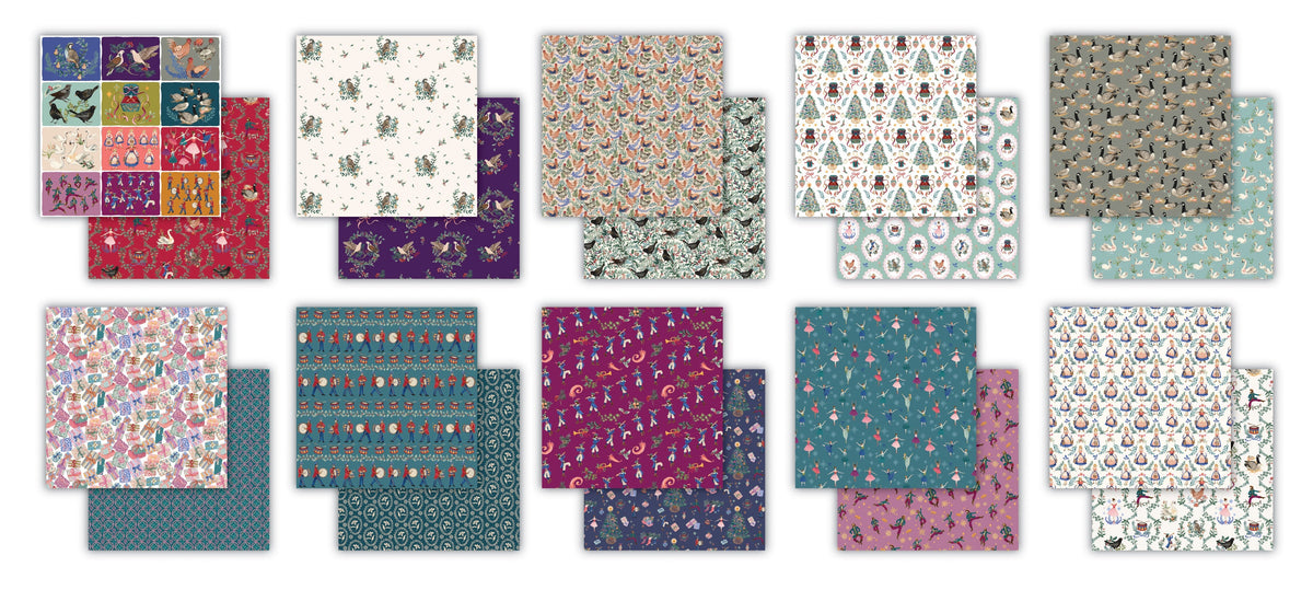 Craft Consortium 12 Days Of Christmas - Bloc de papier 30x30cm