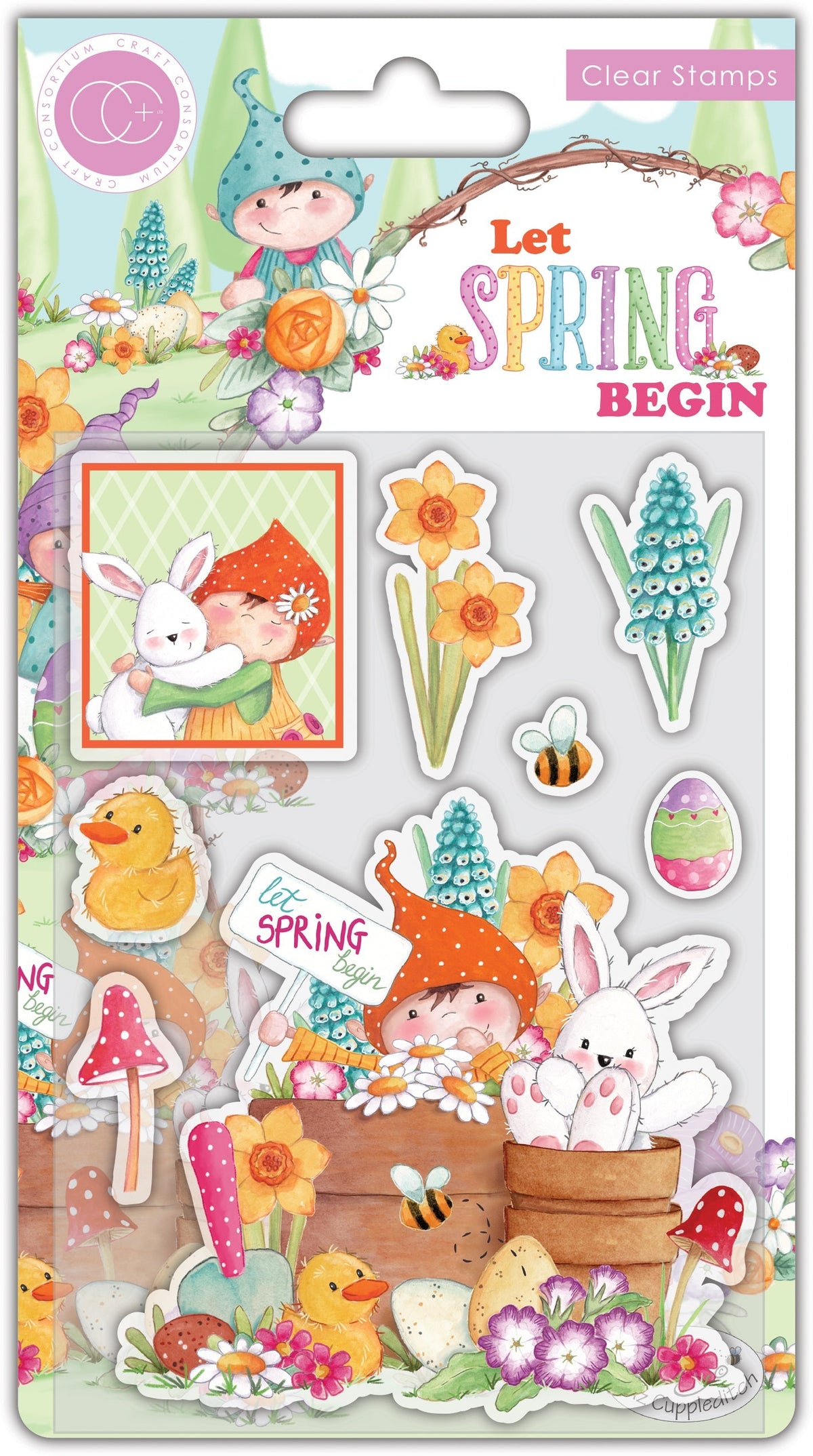 Craft Consortium Que le printemps commence - Set de tampons - Que le printemps commence