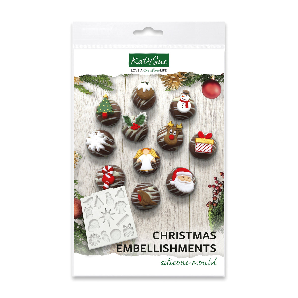 Christmas Embellishments Silicone Mould
