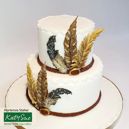Feathers Silicone Mould and Veiner