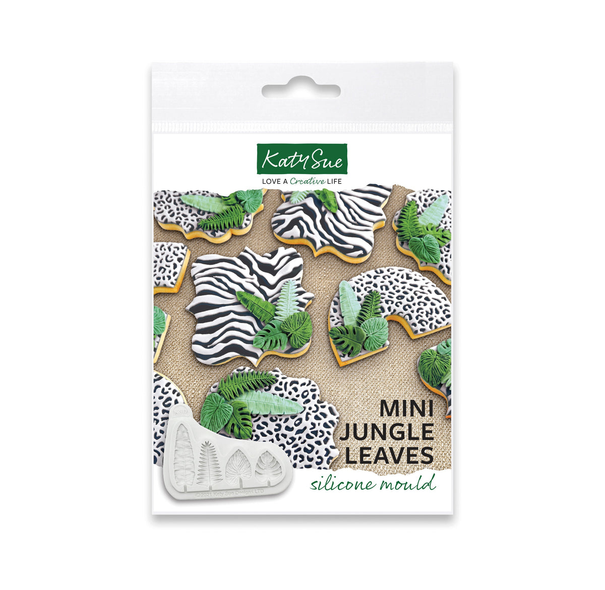 Mini Jungle Leaves Silicone Mould