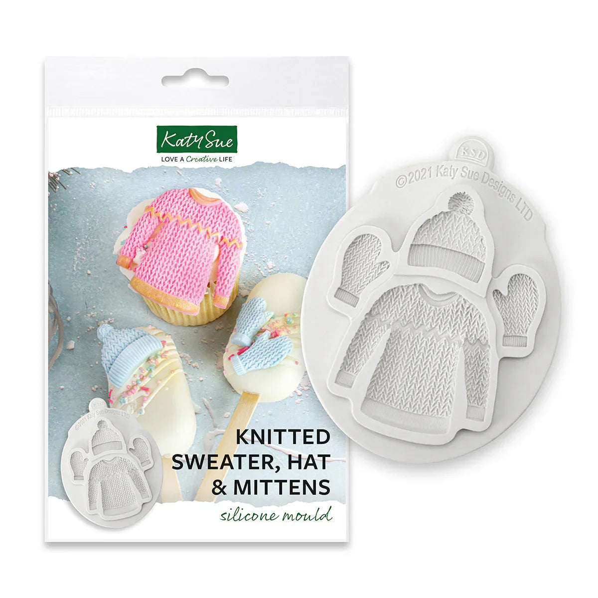 Knitted Sweater, Hat and Mittens Silicone Mould