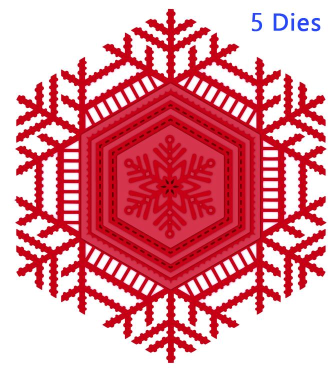 Cadre flocon de neige en dentelle collection festive