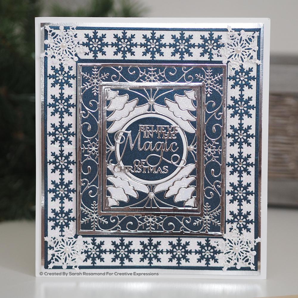 Dies by Sue Wilson Cadre ajustable Flocon de neige festif