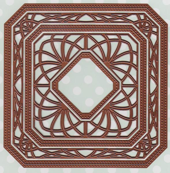Matrice de découpe « Noble Ornate Pierced Squares »