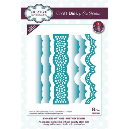Matrices de découpe Whitney Edger Endless Options de Sue Wilson