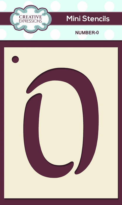 Mini numéros de pochoir