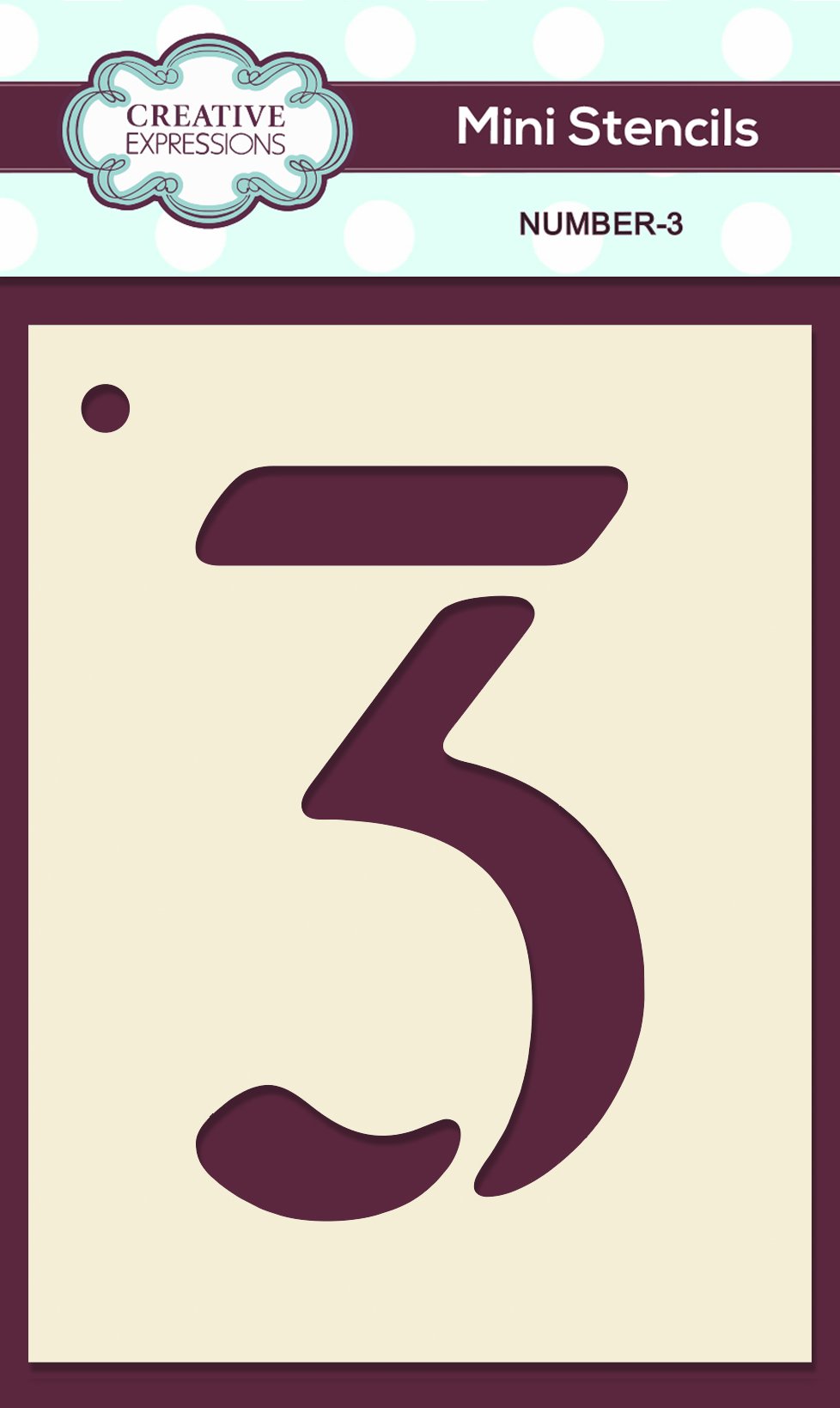 Mini numéros de pochoir