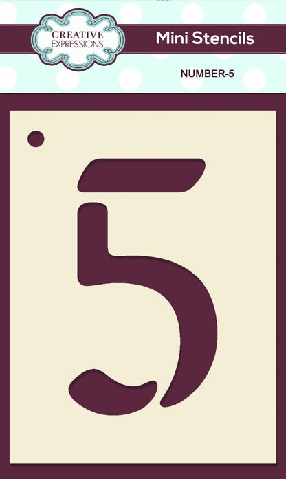 Mini numéros de pochoir