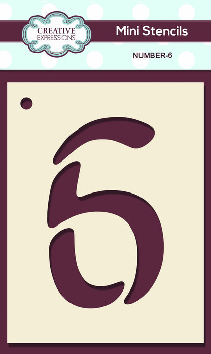 Mini numéros de pochoir