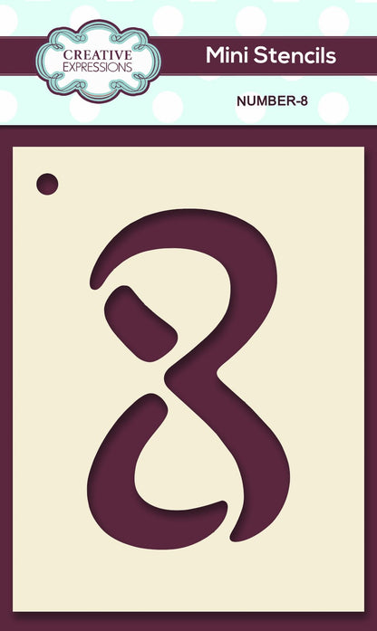 Mini numéros de pochoir