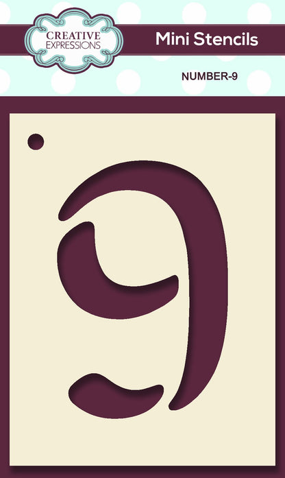 Mini numéros de pochoir