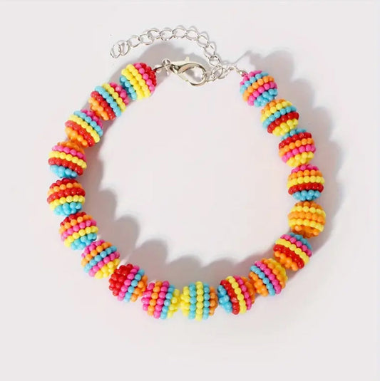 Collier de chien Pride | Collier de chien en perles