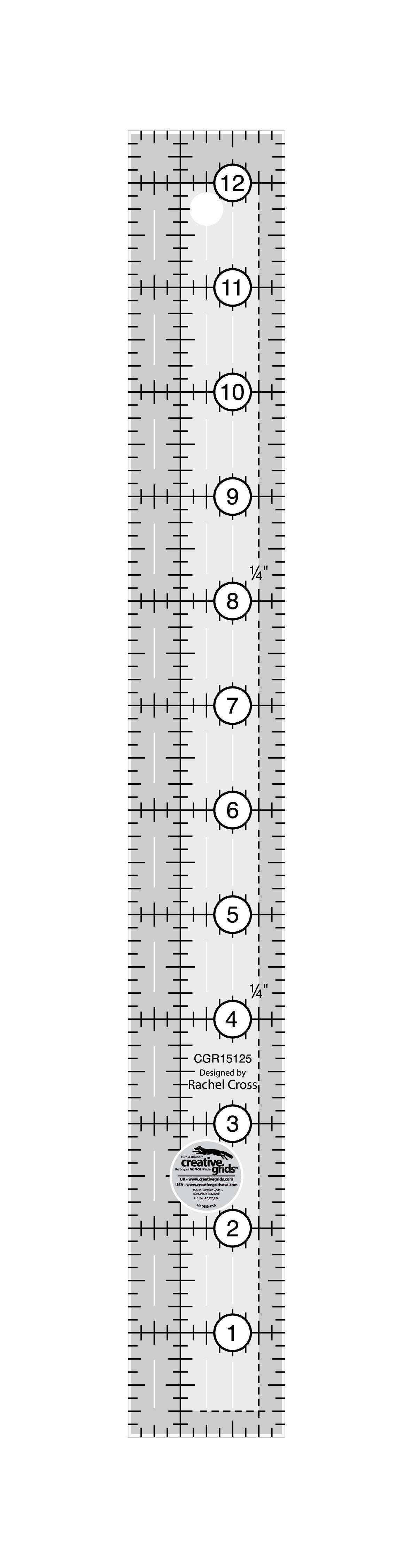 Règle de courtepointe Creative Grids 3,8 cm x 31,8 cm