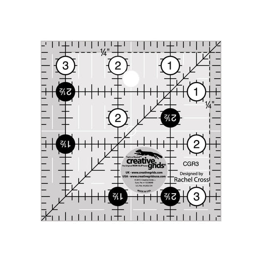 Règle à quilter Creative Grids, carré de 3-1/2 po