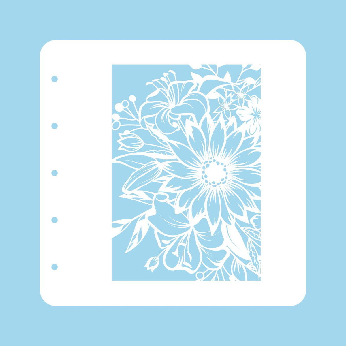 Pochoir A6 pour ensemble de couleurs magnétiques Fleur 1
