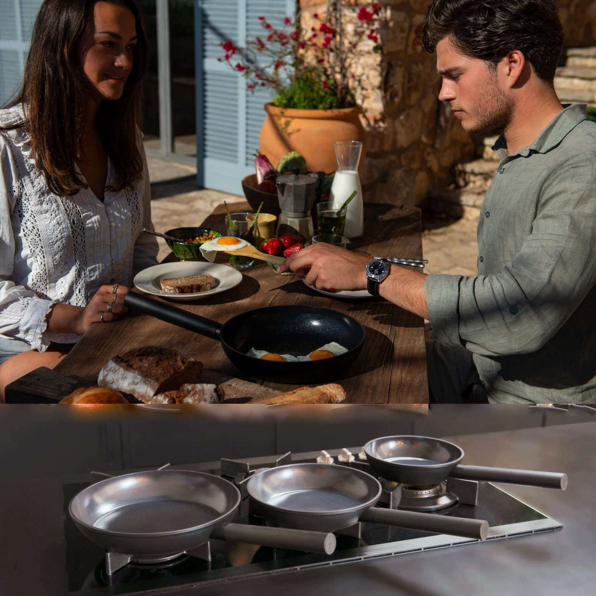 COMBEKK - Ceramic Aluminium FRY PAN 32 CM BLACK