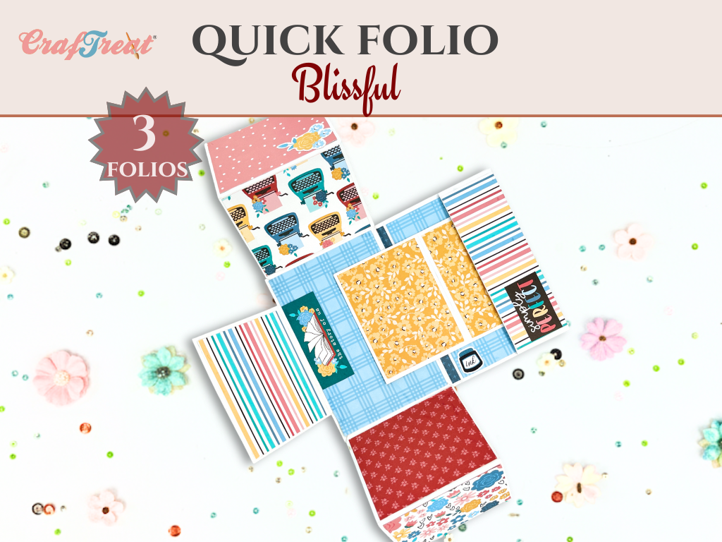 Album de scrapbooking vierge Craftreat Quick Folio - Blissful