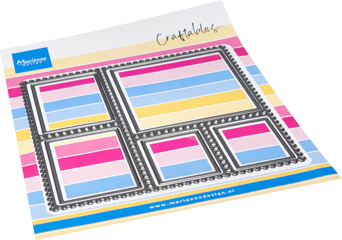 Marianne Design Craftables Matrice de découpe - Mise en page - Carré à tamponner