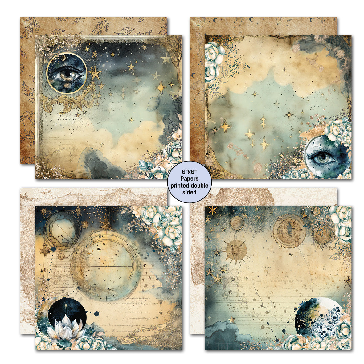 Pack de papier 6x6 Celestial Skies de 3Quarter Designs