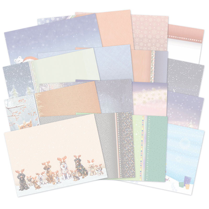 Inserts de cartes de Noël de luxe mignons