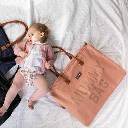 Sac à langer rose joyeux pour maman