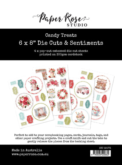 Candy Treats 6x8" Die Cuts & Sentiments 32073