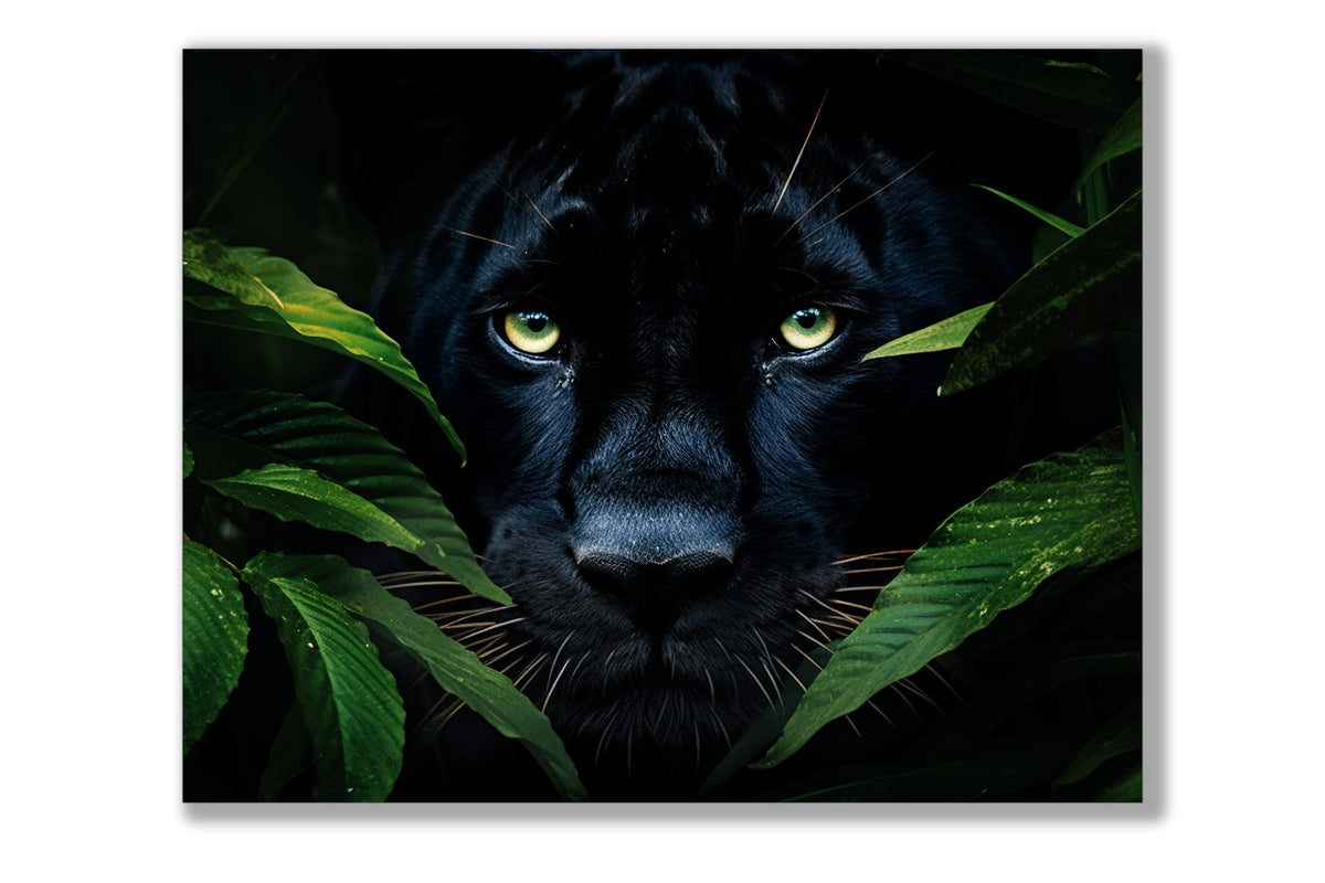 Wall Art-Rare Black Jaguar -Wildlife Canvas