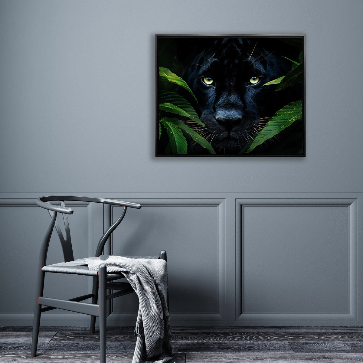 Wall Art-Rare Black Jaguar -Wildlife Canvas