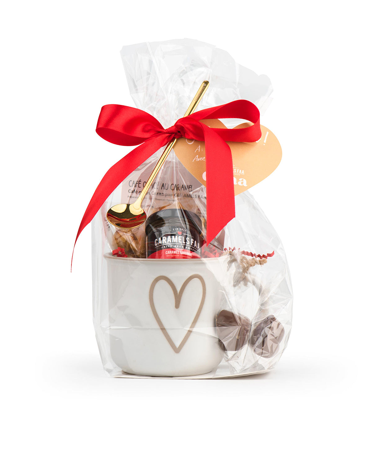 Emballage Cadeau - Tasse & Popcorn Caramel