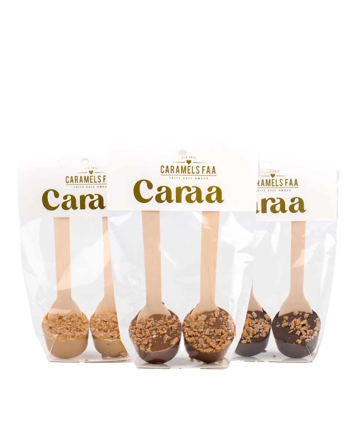 Trilogie Cuillères Choco-Caramel Chaud