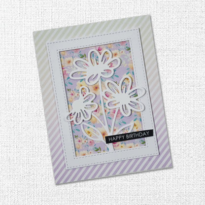 Stitched Rectangle Frames USA - Brick Wall 34482