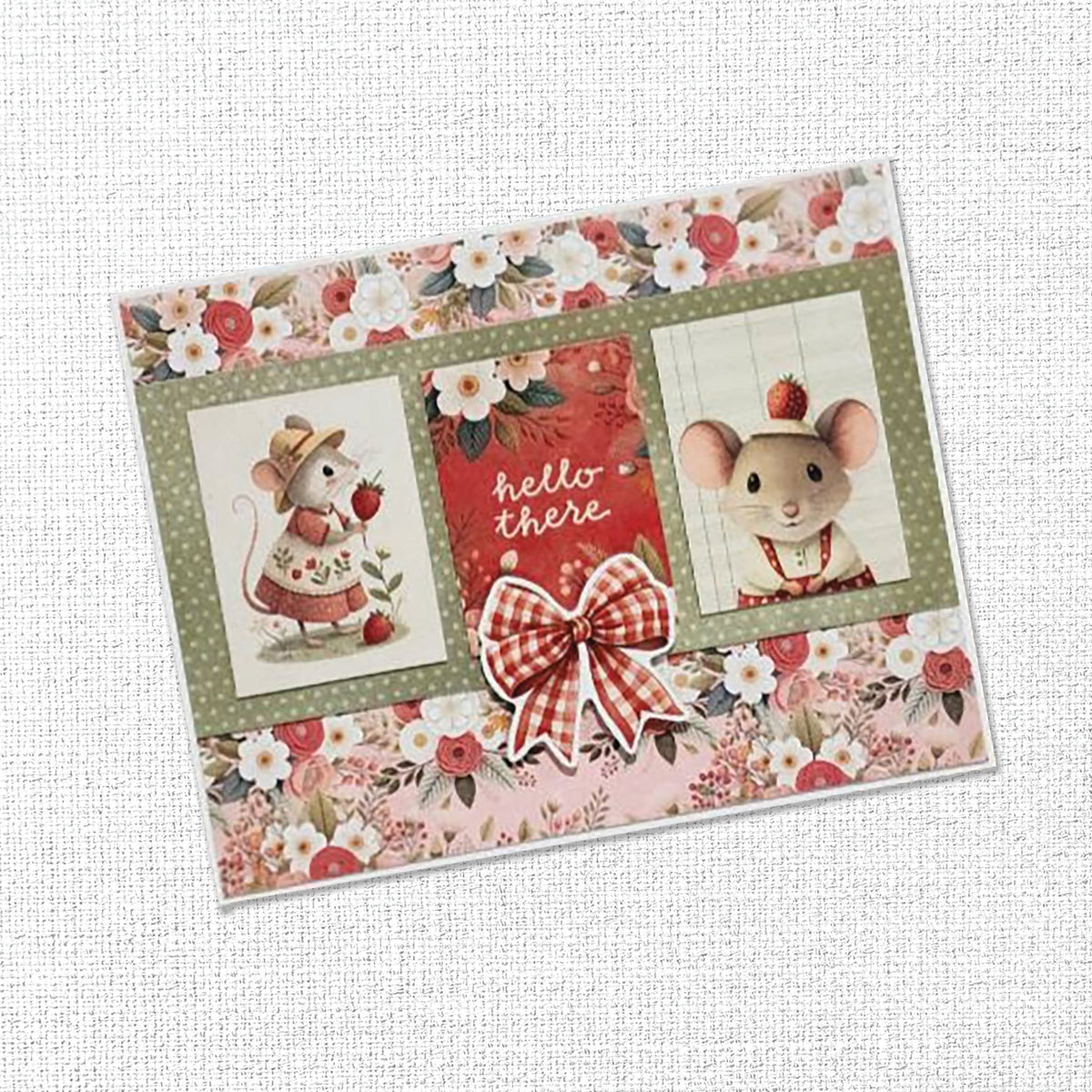 Strawberry Friends Papercuts Cardmaking Kit 34920
