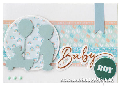 Marianne Design A5 Paper Set - Newborn by Marleen