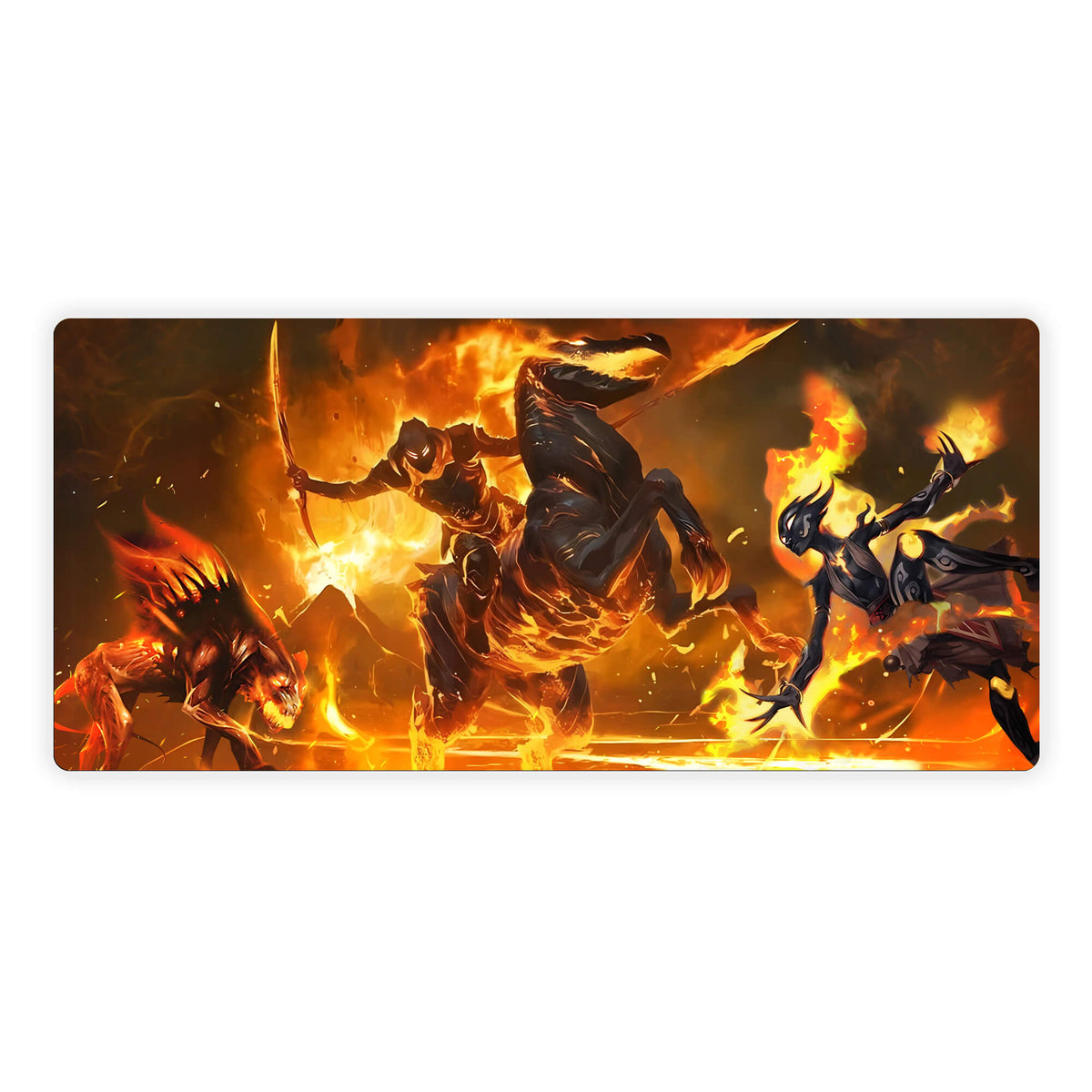 Cavalier of Flame Mouse Pad