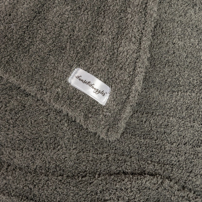 Jeté étendu côtelé anthracite